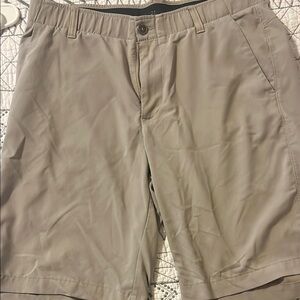 Under Armour Tan Flat Front Relaxed Shorts
